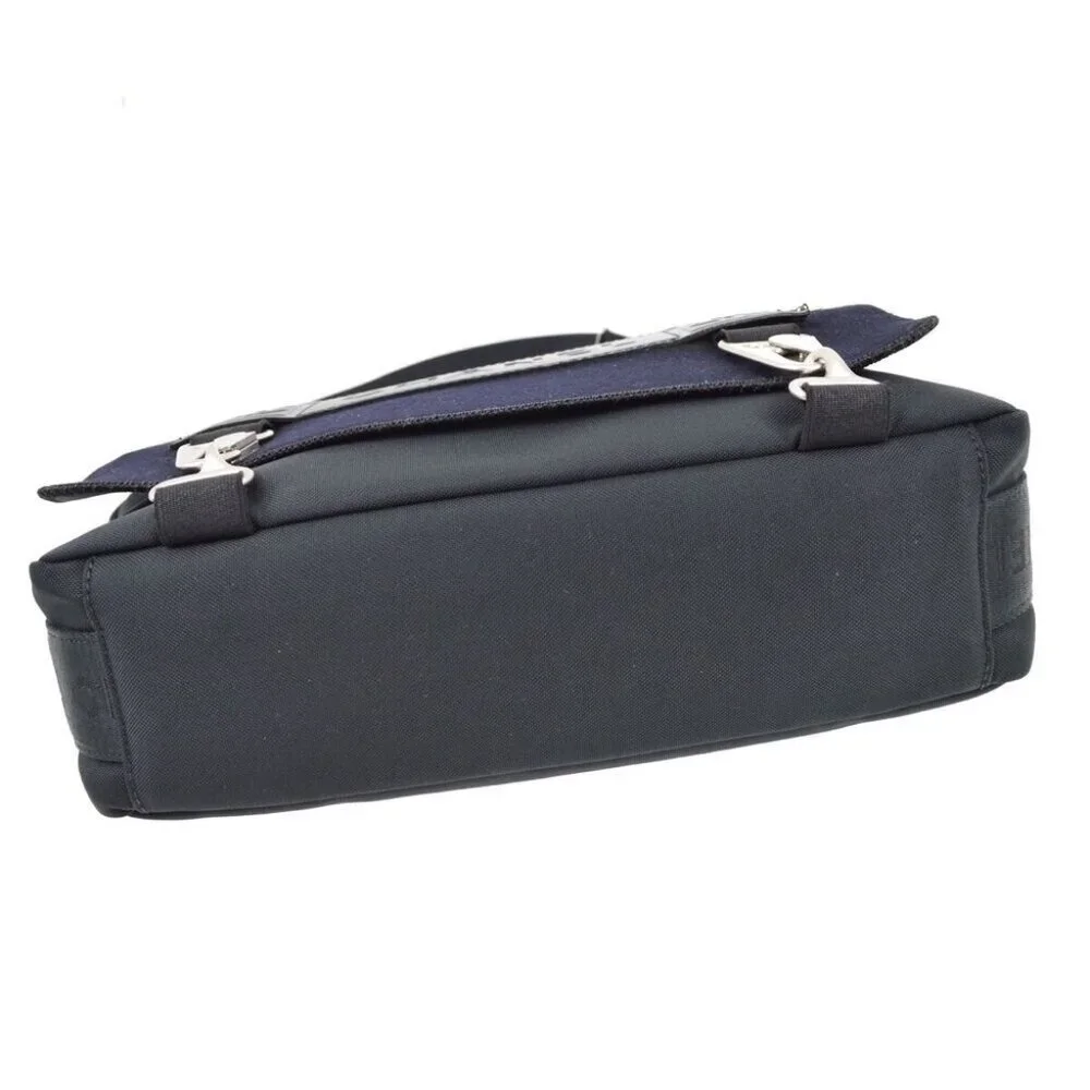 Chanel Black Felt Nylon Sport Line 2way Handbag 182873